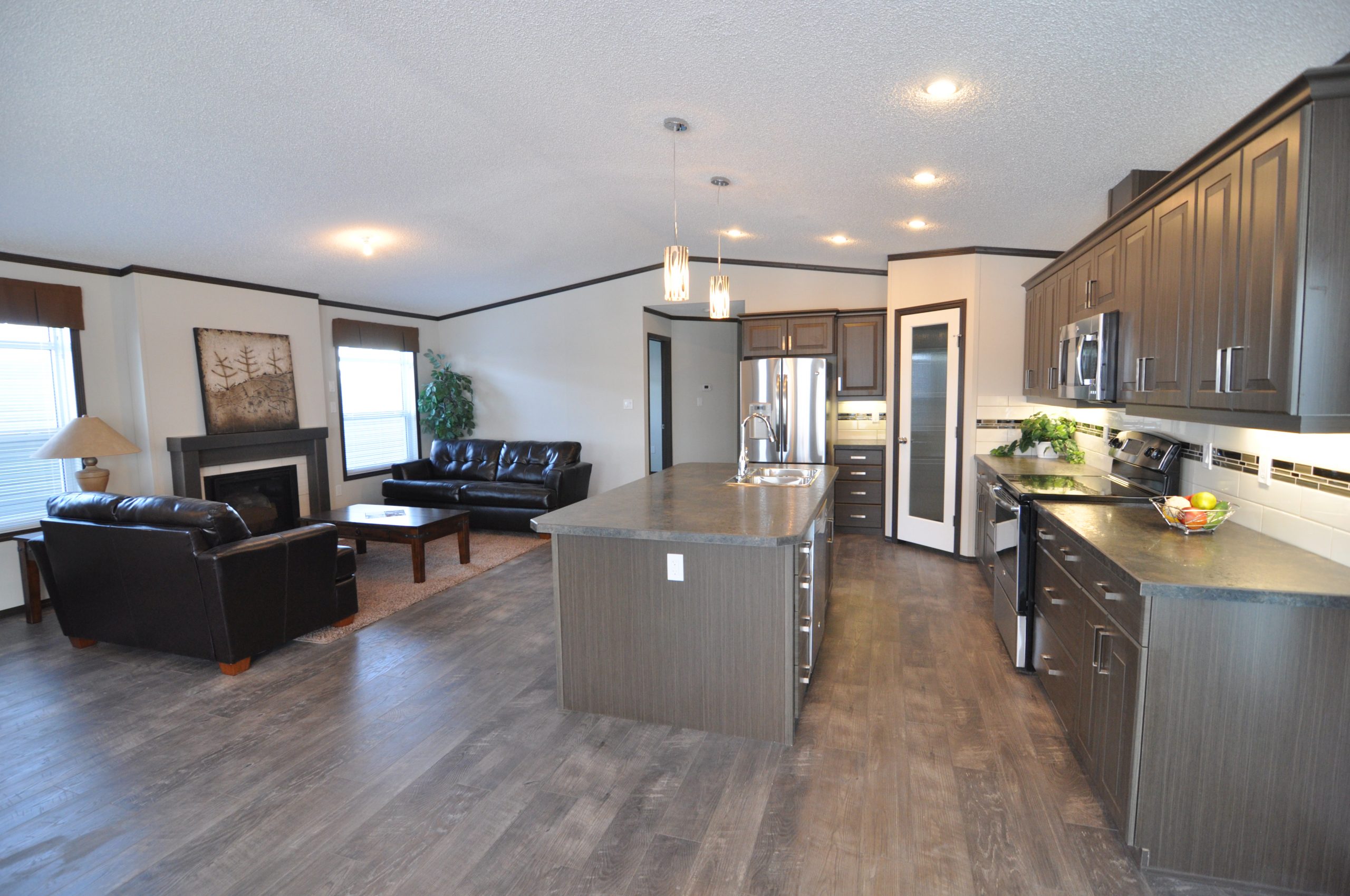 Cambridge Modular Home - Ktichen and Living Room - Model Available To Order