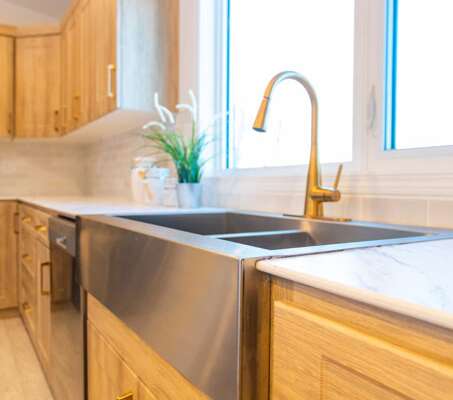 Stainless Steel Apron Front Sink - Kitchen - Sinks & Faucets