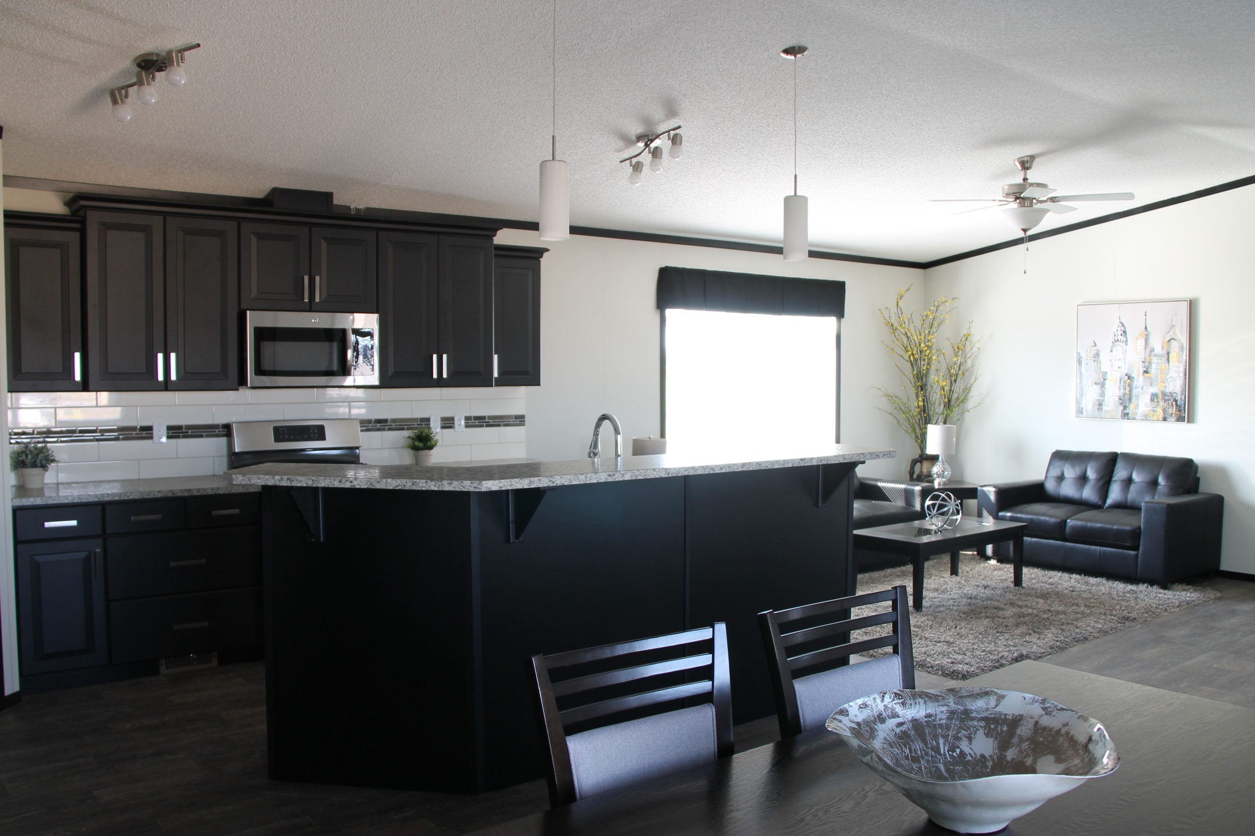 Logan Modular Home - Kitchen and Living Room - Model Available To Order