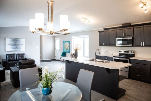 Aurora Modular Home - Kitchen and Dining Room - Show Home Model