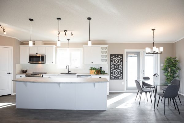 Riverview Modular Home - Kitchen and Dining Room - Show Home Model